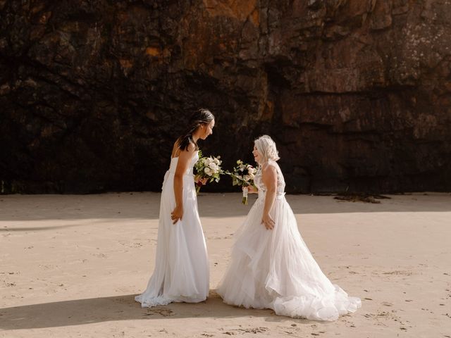 Jessalyn and Emily&apos;s Wedding in Cannon Beach, Oregon 6