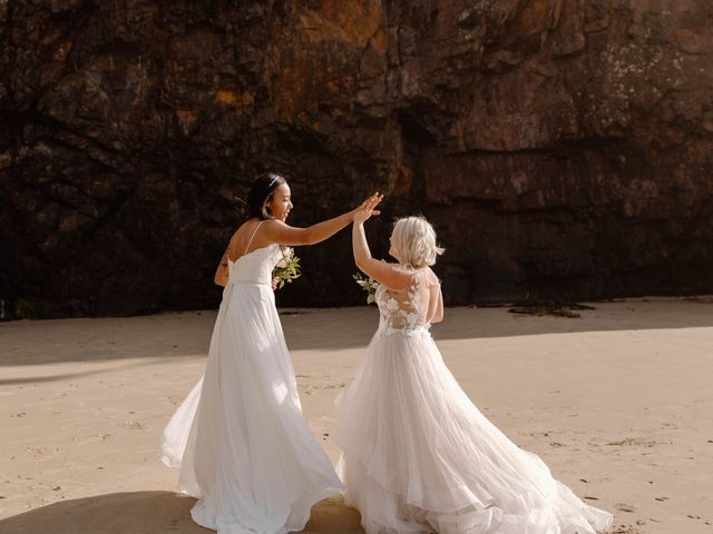 Jessalyn and Emily&apos;s Wedding in Cannon Beach, Oregon 12
