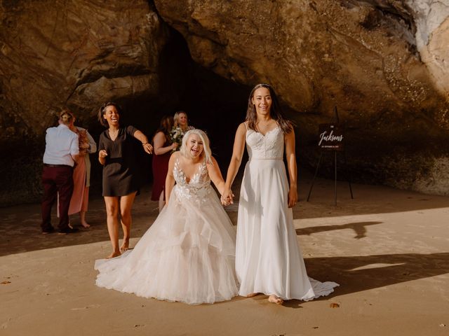 Jessalyn and Emily&apos;s Wedding in Cannon Beach, Oregon 55