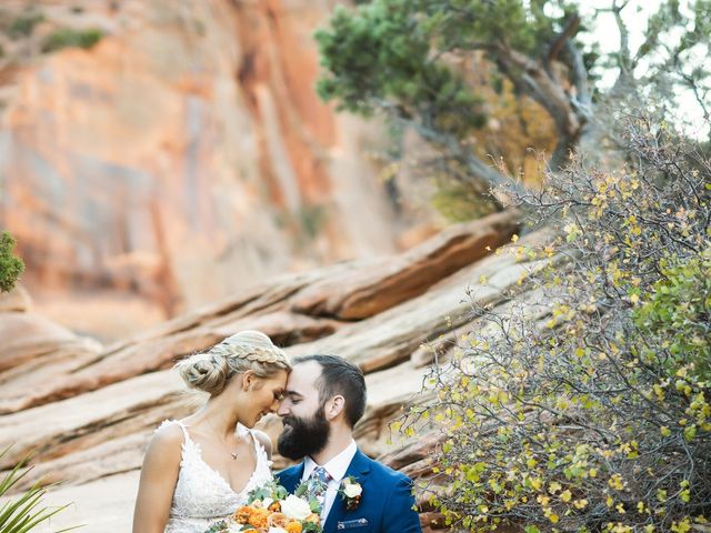 Austin and Brittany&apos;s Wedding in Springdale, Utah 28