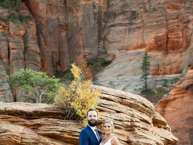 Austin and Brittany&apos;s Wedding in Springdale, Utah 30