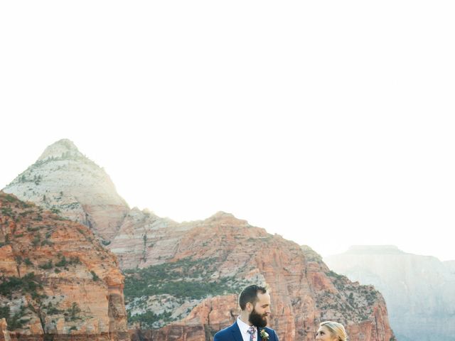 Austin and Brittany&apos;s Wedding in Springdale, Utah 34