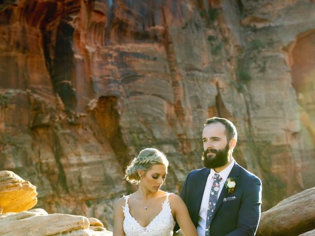 Austin and Brittany&apos;s Wedding in Springdale, Utah 43