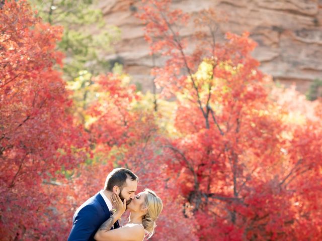 Austin and Brittany&apos;s Wedding in Springdale, Utah 87