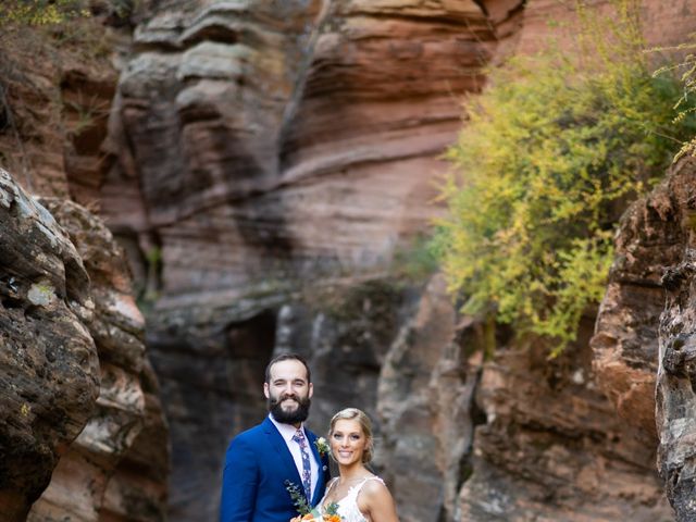 Austin and Brittany&apos;s Wedding in Springdale, Utah 104