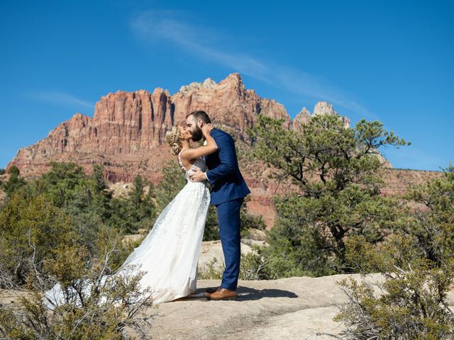 Austin and Brittany&apos;s Wedding in Springdale, Utah 127