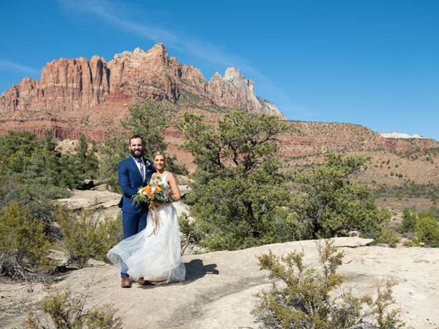 Austin and Brittany&apos;s Wedding in Springdale, Utah 128
