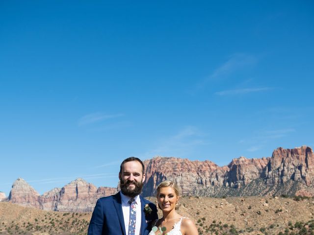 Austin and Brittany&apos;s Wedding in Springdale, Utah 147