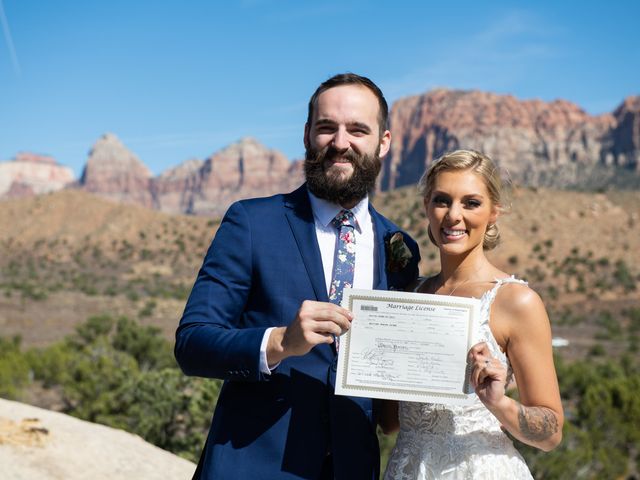 Austin and Brittany&apos;s Wedding in Springdale, Utah 148