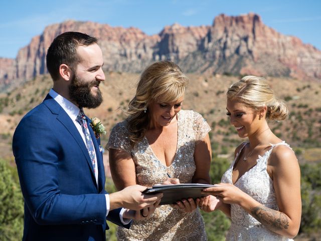 Austin and Brittany&apos;s Wedding in Springdale, Utah 149