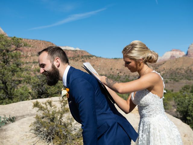 Austin and Brittany&apos;s Wedding in Springdale, Utah 151