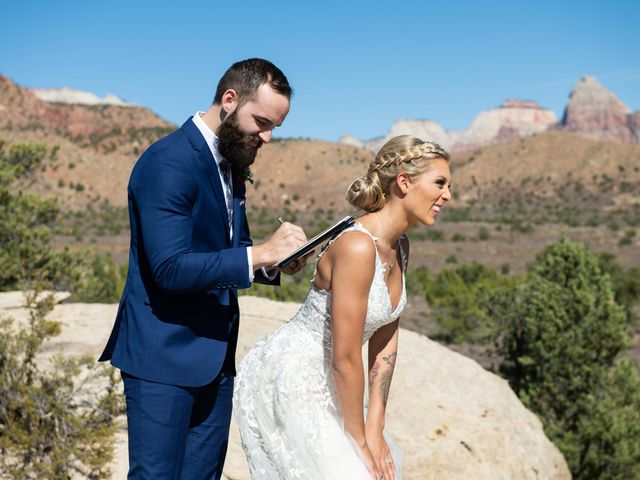 Austin and Brittany&apos;s Wedding in Springdale, Utah 152