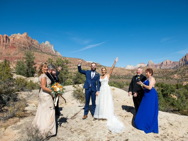 Austin and Brittany&apos;s Wedding in Springdale, Utah 153