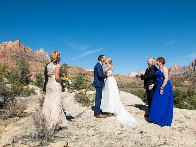 Austin and Brittany&apos;s Wedding in Springdale, Utah 156