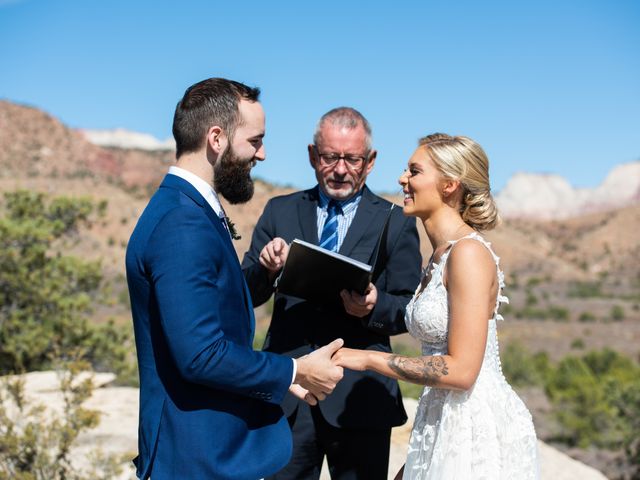 Austin and Brittany&apos;s Wedding in Springdale, Utah 159