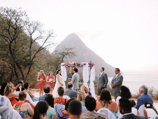 Laura and Uk&apos;s wedding in St. Lucia 10