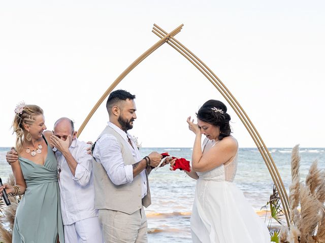 Clemence and Joaquín's Wedding in Tulum, Mexico 74