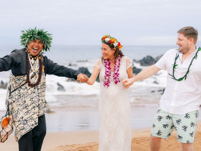 Patricia and Sebastian&apos;s Wedding in Kihei, Hawaii 62