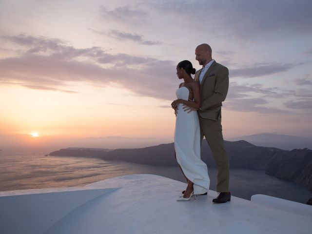 David and Sheri&apos;s Wedding in Santorini, Greece 28