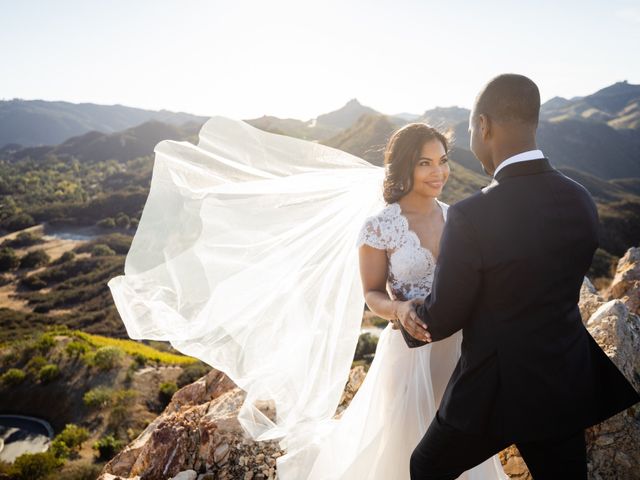 Clairmont and Iman&apos;s Wedding in Malibu, California 33