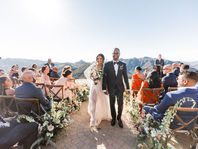 Clairmont and Iman&apos;s Wedding in Malibu, California 40