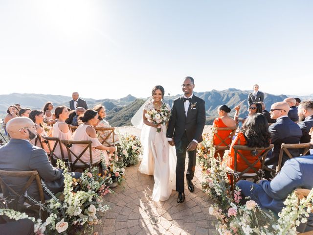 Clairmont and Iman&apos;s Wedding in Malibu, California 1