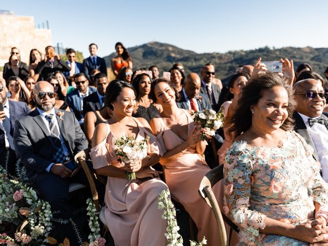 Clairmont and Iman&apos;s Wedding in Malibu, California 42