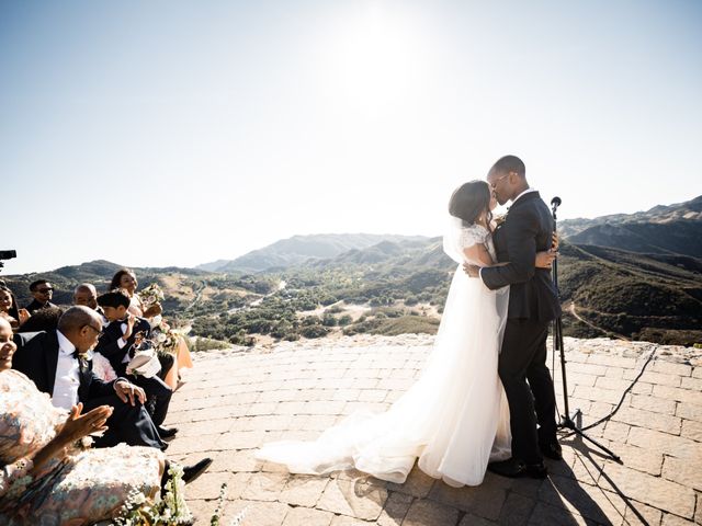 Clairmont and Iman&apos;s Wedding in Malibu, California 43