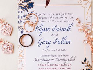 The wedding of Elysse and Gary 1