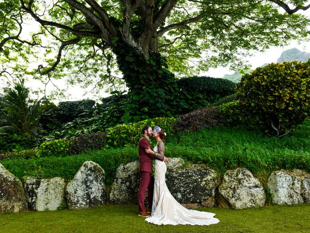 Claire and Matthew&apos;s Wedding in Kaneohe, Hawaii 112