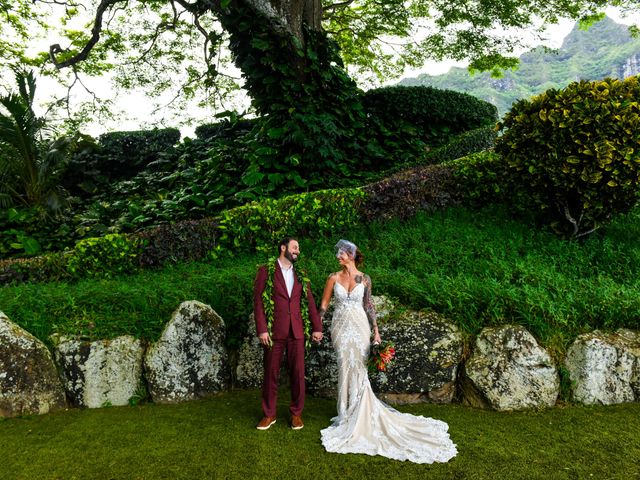 Claire and Matthew&apos;s Wedding in Kaneohe, Hawaii 116
