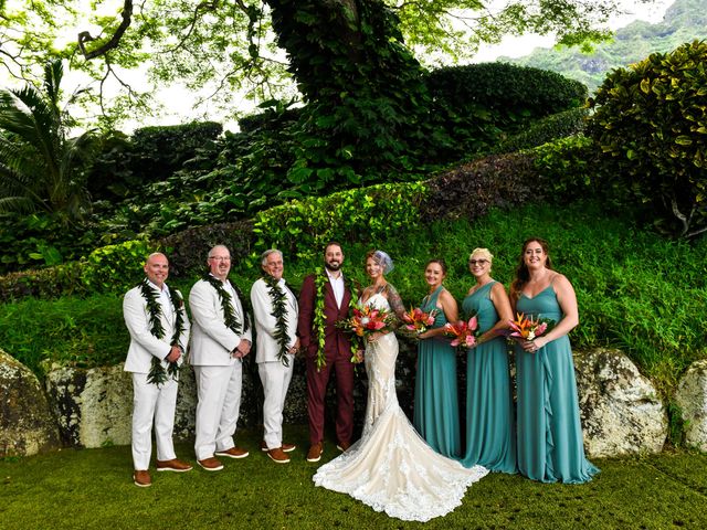 Claire and Matthew&apos;s Wedding in Kaneohe, Hawaii 126