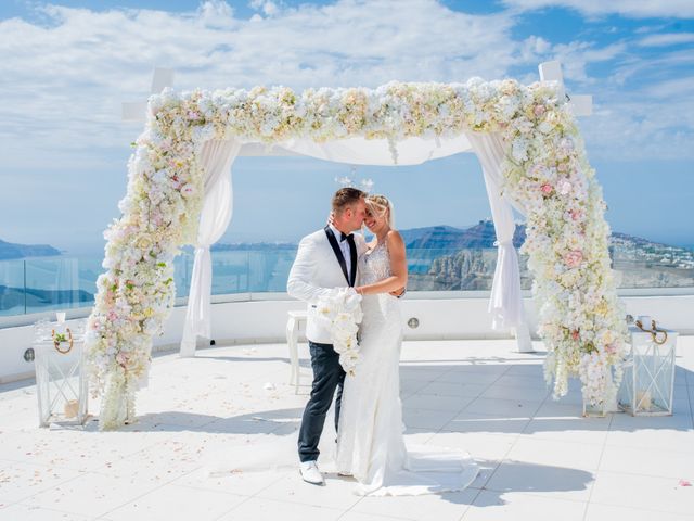 Scott and Paulina&apos;s Wedding in Santorini, Greece 14