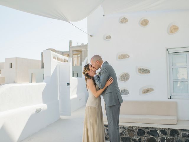 Brad and Katie&apos;s Wedding in Santorini, Greece 76