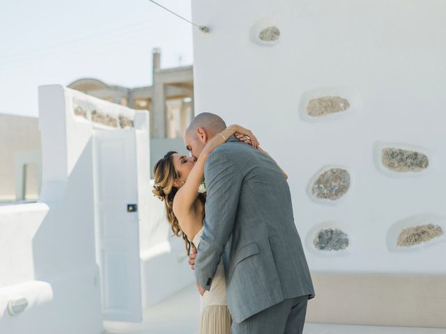 Brad and Katie&apos;s Wedding in Santorini, Greece 79