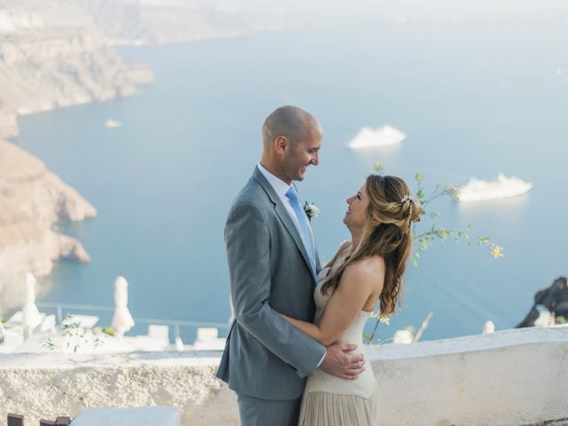 Brad and Katie&apos;s Wedding in Santorini, Greece 87
