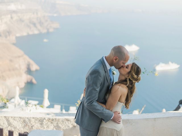 Brad and Katie&apos;s Wedding in Santorini, Greece 88