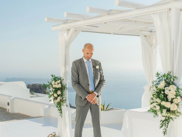 Brad and Katie&apos;s Wedding in Santorini, Greece 102