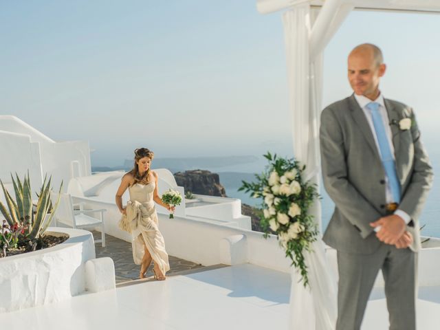 Brad and Katie&apos;s Wedding in Santorini, Greece 104
