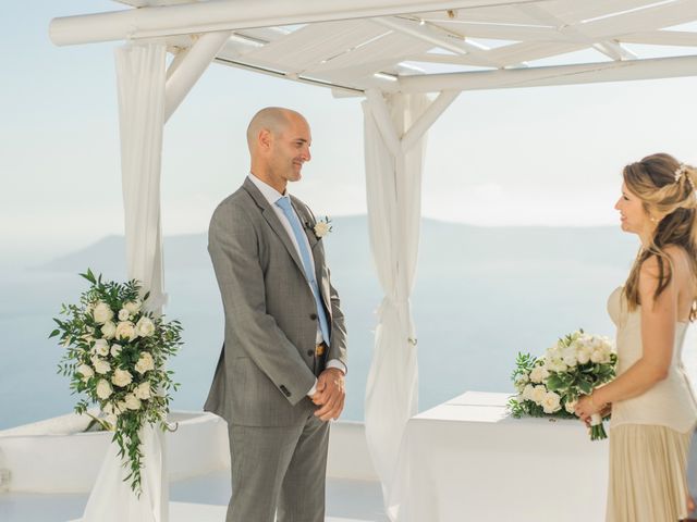 Brad and Katie&apos;s Wedding in Santorini, Greece 105