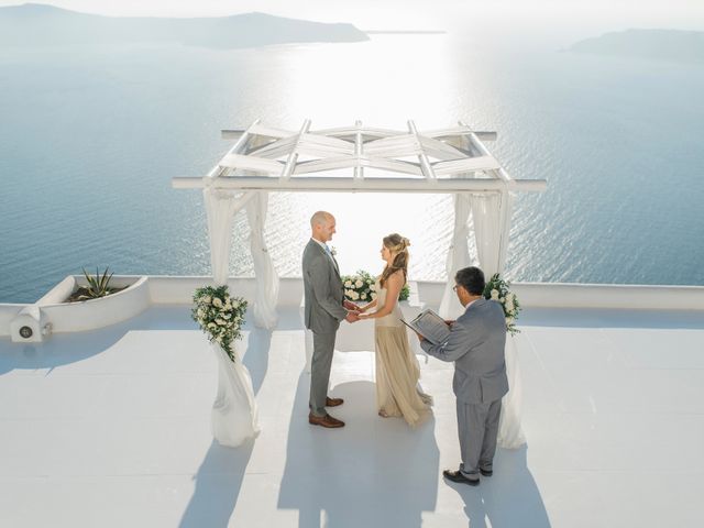 Brad and Katie&apos;s Wedding in Santorini, Greece 110