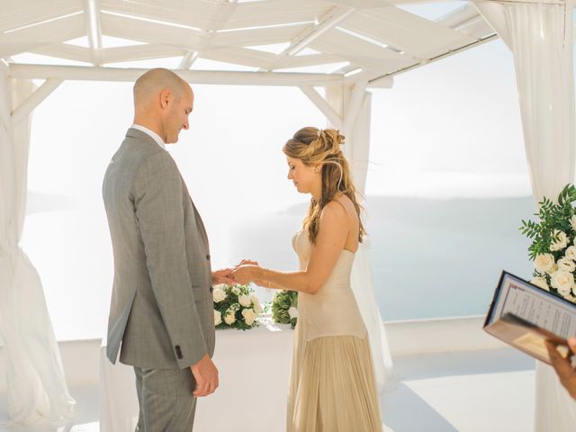 Brad and Katie&apos;s Wedding in Santorini, Greece 117