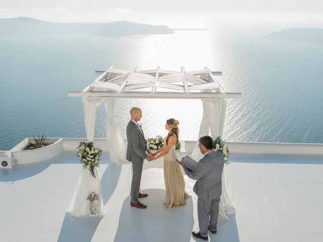 Brad and Katie&apos;s Wedding in Santorini, Greece 120