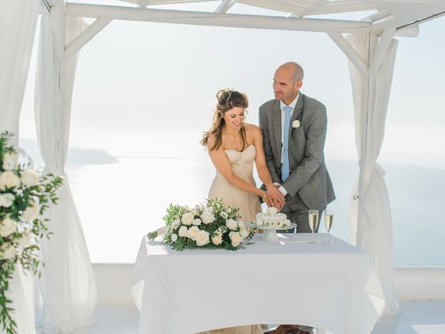 Brad and Katie&apos;s Wedding in Santorini, Greece 128