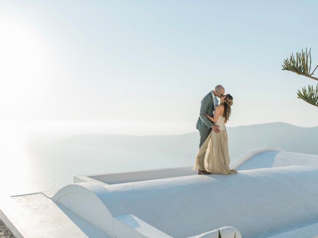 Brad and Katie&apos;s Wedding in Santorini, Greece 138