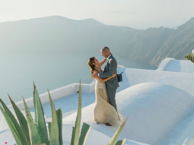 Brad and Katie&apos;s Wedding in Santorini, Greece 139
