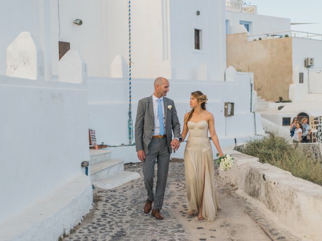Brad and Katie&apos;s Wedding in Santorini, Greece 154