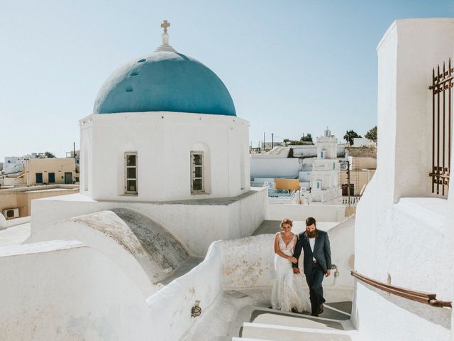 Azelin and Paul&apos;s Wedding in Santorini, Greece 27