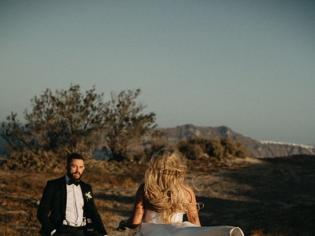 Taylor and Tom&apos;s Wedding in Santorini, Greece 36