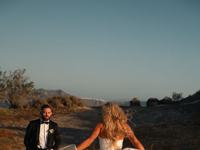Taylor and Tom&apos;s Wedding in Santorini, Greece 37